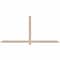 Ekena Millwork Eugene Smooth Timber Gable Bracket, Douglas Fir, 96"W x 44"H x 1 1/2"D x 3 1/2"F, 11/12 Pitch GBW096X44X0204EUG00SDF - alternate 1